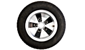 Op aluminium velg inclusief wielbouten