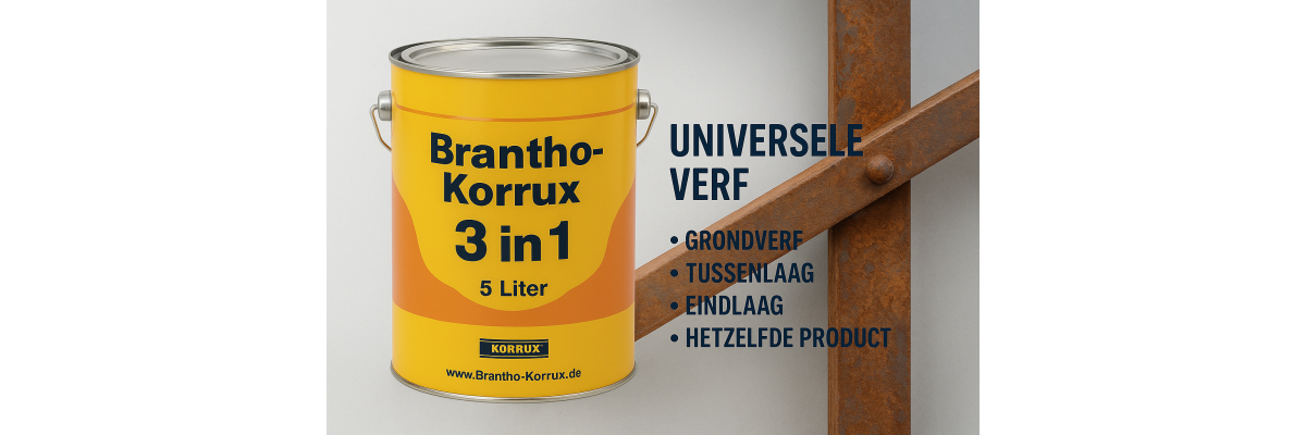 Brantho Korrux &quot;3 in 1&quot; 5 Liter: De veelzijdige roestbescherming - 