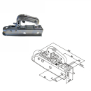 ALKO AK 7 uitvoering D vierkant 50 mm met 4 gaten speciale uitvoering