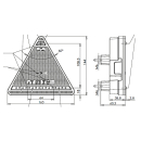 LED-achterlicht links: rem, knipperlicht, achterlicht, KZL, 12/24 V.