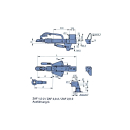 BPW braadpan.&nbsp;ZAF 3.0-3 1800-2800 kg Gatenpatroon: FV 120 mm, FH 167-217 mm