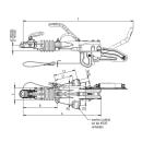 KNOTT AE aansluiting V 2000-3500kg KFG 35 D / GF boven / onder LM: E 120, D 200/225 met SK