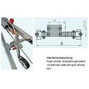 Steunwieltraverse voor tractieaansluitingen V - 3.500 kg Lengte: 515/535 mm