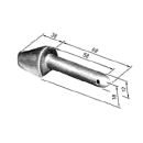 Lasbout &Oslash; 12 x 68 mm onbewerkt