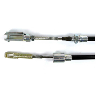 WAP - remkabels roestvrijstalen omvlechting compleet met vorkkop en oog HL 1300 mm / GL 1530 mm