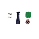 Set of parts, sleeve housing 5-pin, green / right
