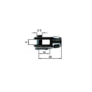 Gaffelkoppen voor gasveren, gasdrukveren (A) M32 / (F) M8 / (C) 8 / (E) 10