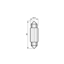 Festoen NARVA 12V 5W stopcontact SV 8,5-8 / 11 x 36 mm