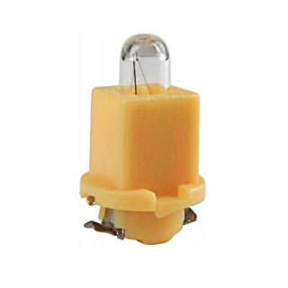 Kunststof voetlamp 24V 1,2W geel EBS R4