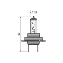 Lampje Osram H7 12V 55W fitting Px26d