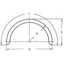 Enkele as spatbord profiel 12/40 B260 R430 L1380 S860 H445