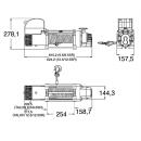 Kabellier DC-motor type Talon Rope & Hook 12 V