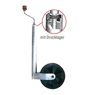 AL-KO steunwiel, zacht wiel, kunststof velg 215x65, 150 kg