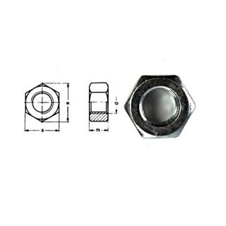 Zeskantmoer DIN 934 verzinkt M4