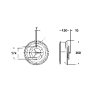 Draaibare dakventilator, kunststof, &Oslash; 250 mm