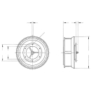 Draaibare dakventilator, kunststof, &Oslash; 250 mm