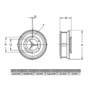 Draaibare dakventilator, kunststof, &Oslash; 250 mm