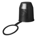 Kogelbeschermingsdop zwart met lus