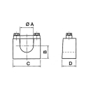 Paar lagerschalen voor het lassen van 145.S pen 45 mm