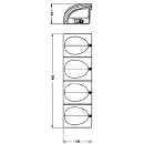 Modulair achterlichtsysteem JOKON 810 houderframe voor 4...