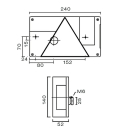 Multipoint I 5-pin right end, brake, blinker, rear, KZL, bayonet connection