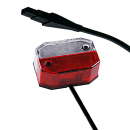 Flexipoint I markeringslicht, rood-wit met kabel van 500 mm lang.&nbsp;2-polig