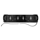 License plate holder with 0.8 m cable, including LED license plate lights