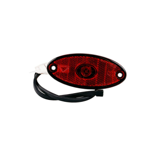 Flatpoint 2 LED positielicht, rood met DC aansluiting, 1000 mm lang.