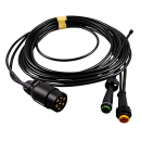 Cable set 5 m long.&nbsp;with PVC plug, 7-pin with outlet...