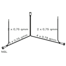 Cable set 5 m long.&nbsp;with PVC plug, 7-pin with outlet for DC conn.